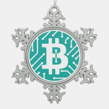 Bitcoin Logo-Symbol-Schlüsselweihnachtsverzierung