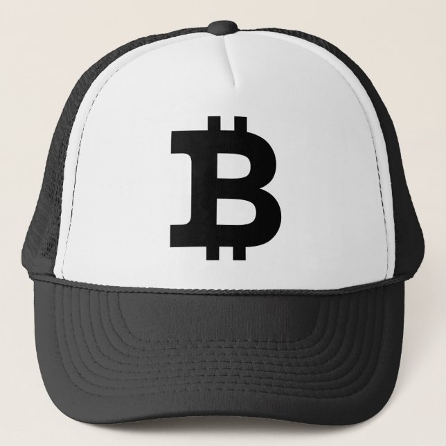 Bitcoin-Logo Truckerkappe (Vorderseite)