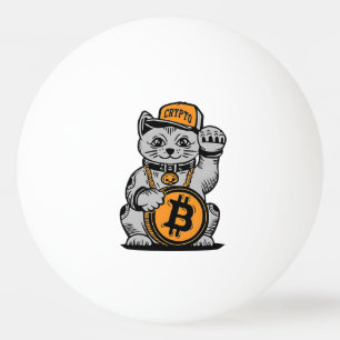 Bitcoin Lucky Cat - Crypto btc Tischtennisball