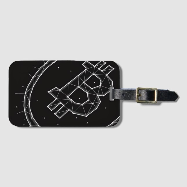Bitcoin Luggage Tag Gepäckanhänger (Vorderseite (Horizontal))