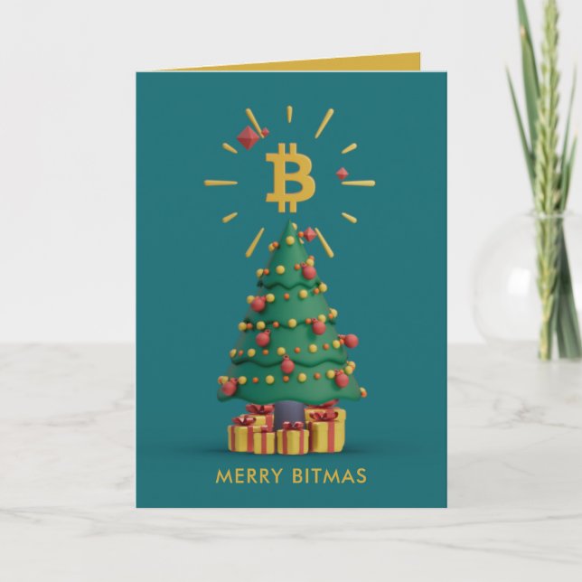 Bitcoin Merry Bitmas Weihnachten (Vorderseite)