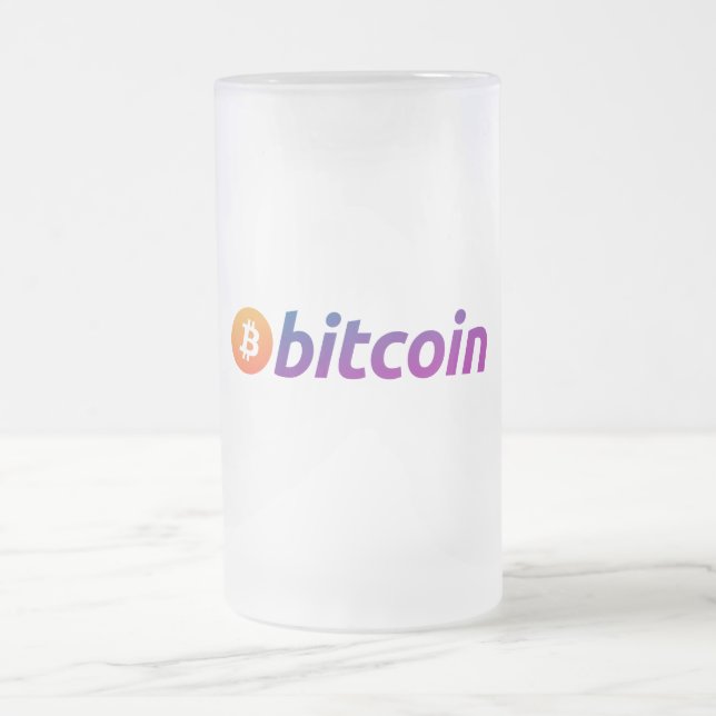Bitcoin Miami Mattglas Bierglas (Mittel)