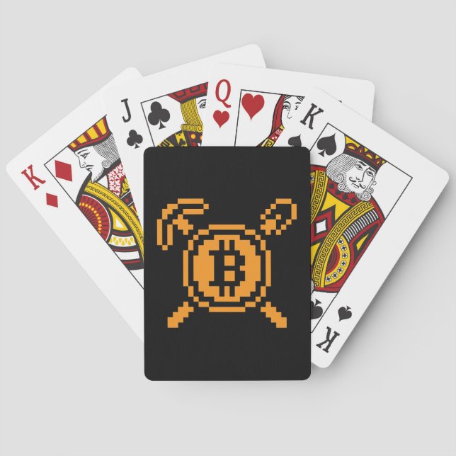 Bitcoin-Miner BTC 8-Bit | Spielkarten (Rückseite)