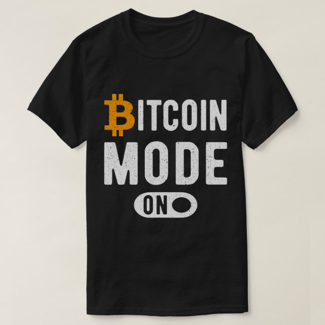 Bitcoin-Modus für BTC-Crypto-Mens Sprichwort 2 T-Shirt (Design vorne)