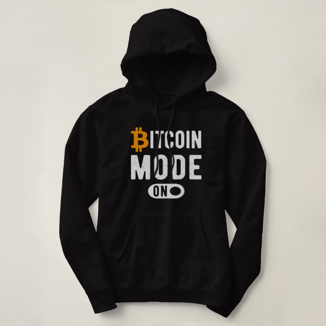 Bitcoin-Modus für Krypto-Kryptowährungs-Blockchain Hoodie (Design vorne)