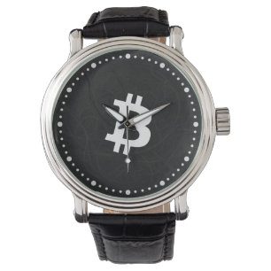 Bitcoin Neuron Schwarz Armbanduhr
