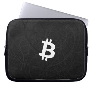 Bitcoin-Neuron Schwarz Laptopschutzhülle