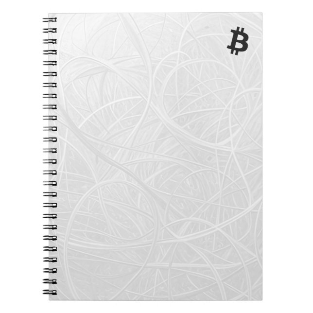 Bitcoin-Neuron Weiß Notizblock (Vorderseite)