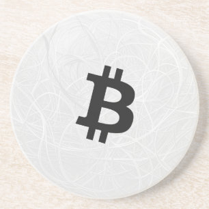 Bitcoin-Neuron White Getränkeuntersetzer