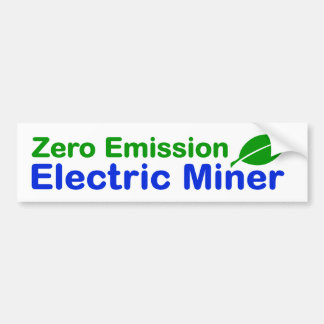 Bitcoin Null Emission Electric Miner Autoaufkleber