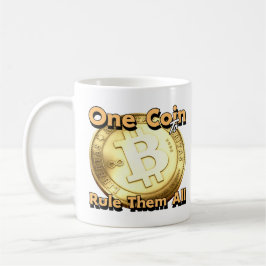 bitcoin One Coin to Rule Them All mug Kaffeetasse