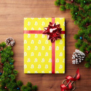 Bitcoin Orange Geschenkpapier