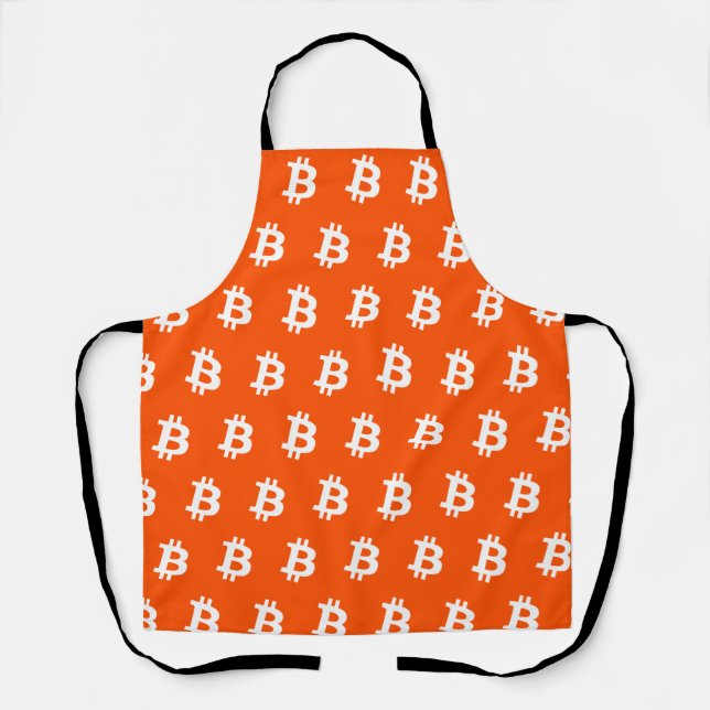 Bitcoin Orange Schürze (Vorderseite)