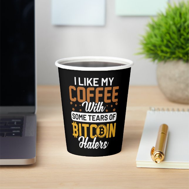 Bitcoin-Papiertasse Pappbecher (InSitu)