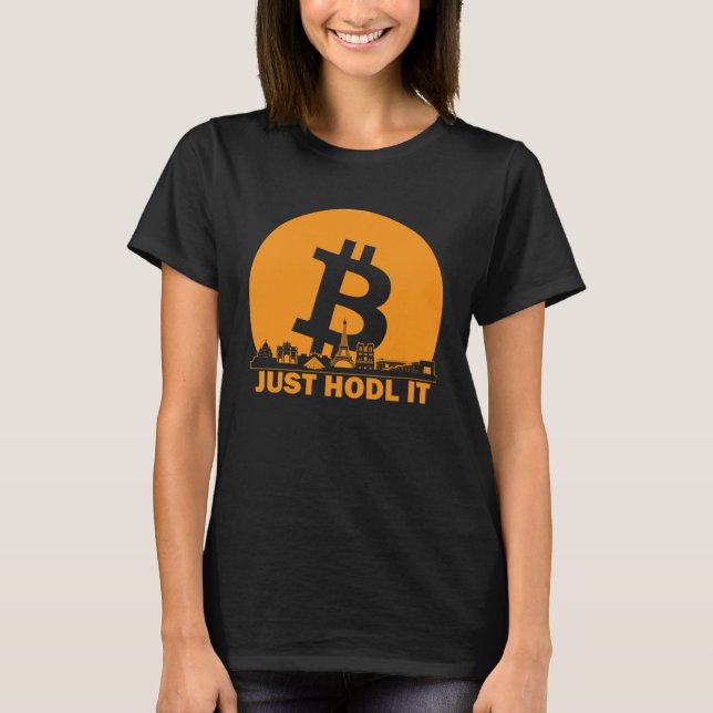 Bitcoin Paris Skyline  Paris Bitcoin Maximalist T-Shirt (Vorderseite)