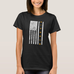 Bitcoin Patriotismus Patriotic American Flag Proud T-Shirt
