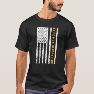 Bitcoin Patriotismus Patriotische Vintage-amerikan T-Shirt