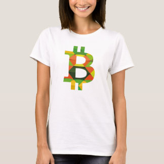 BITCOIN/PATTERN-Frauen-Spitze T-Shirt