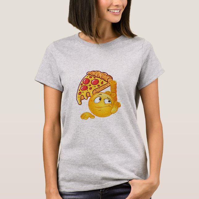 Bitcoin Pizza Lazy Trader T-Shirt (Vorderseite)