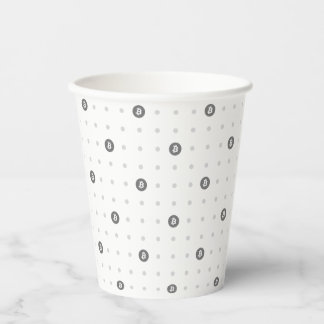 Bitcoin Polka Dot 8oz Papiertasse Pappbecher
