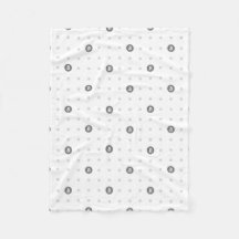 Bitcoin Polka Dots Fleece-Decke