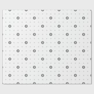 Bitcoin Polka Dots Geschenkpapier