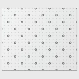 Bitcoin Polka Dots Wrapping Paper Geschenkpapier