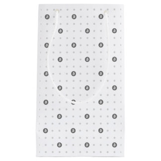Bitcoin-Polka-Punkte-Geschenktasche (klein) Kleine Geschenktüte