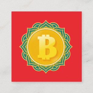 BITCOIN QUADRATISCHE VISITENKARTE