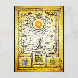 Bitcoin-Referenz (mit Leerzeichen für Ihre QR) 2 Einladungspostkarte