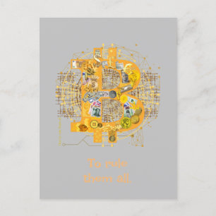Bitcoin-Regel Postkarte