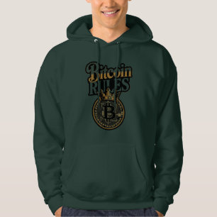 Bitcoin regiert gekrönter König Crypto Hoodie