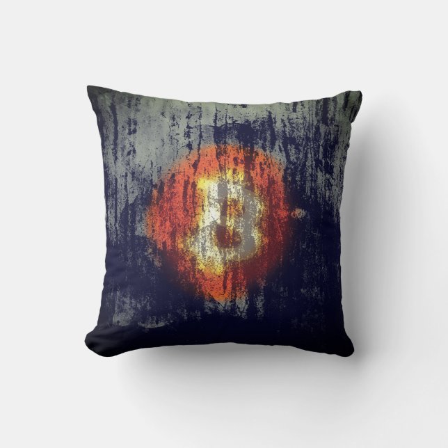 Bitcoin Resilient Art Kissen (Vorderseite)