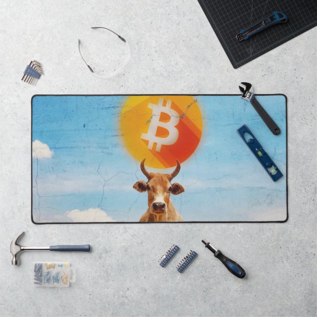 Bitcoin Resilient Bull Schreibtischunterlage (Arbeitsplatz)