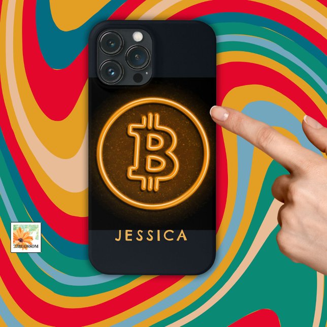 Bitcoin RETRO-Vorzeichen CRYPTO personalisiertes G Case-Mate iPhone Hülle (Von Creator hochgeladen)