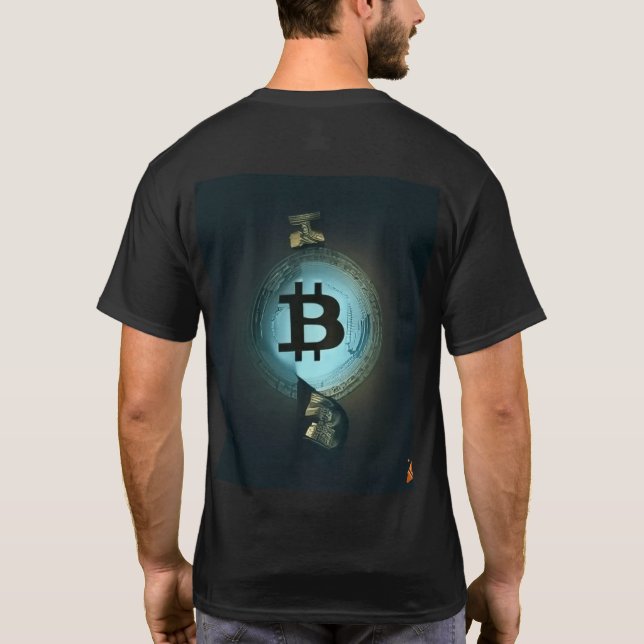 "Bitcoin Revolution: Tragen Sie die Zukunft" T-Shirt (Rückseite)