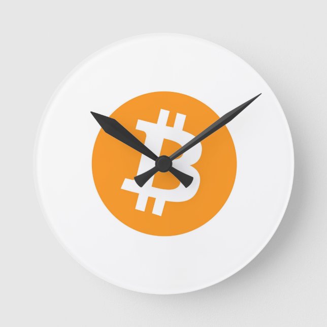 Bitcoin-Rund-Uhr Runde Wanduhr (Vorderseite)