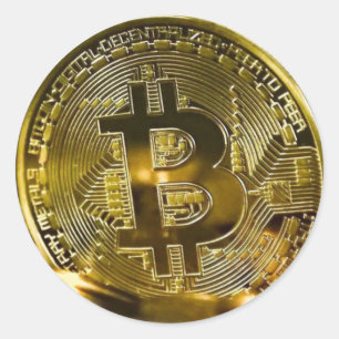 Bitcoin Runder Aufkleber