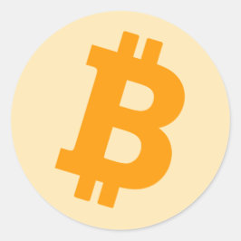 Bitcoin Runder Aufkleber