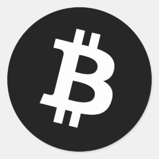 Bitcoin-Rundsticker Runder Aufkleber