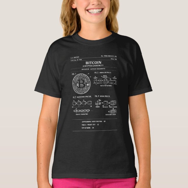 Bitcoin-Schema: Krypto-Flussdiagramm T-Shirt (Vorderseite)