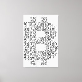 Bitcoin Simple Leinwanddruck