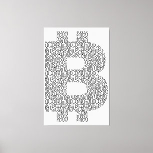 Bitcoin Simple Leinwanddruck