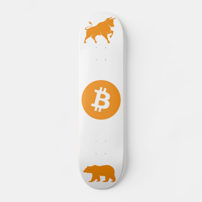 Bitcoin Skateboard (Vorderseite)