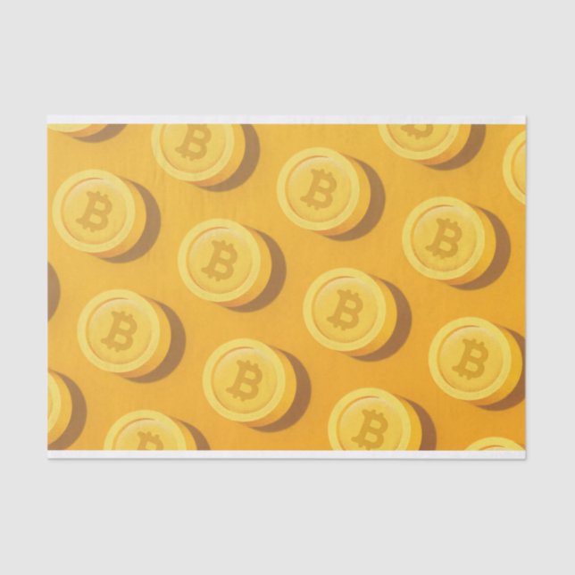 Bitcoin-Spaß Seidenpapier (Vorderseite)