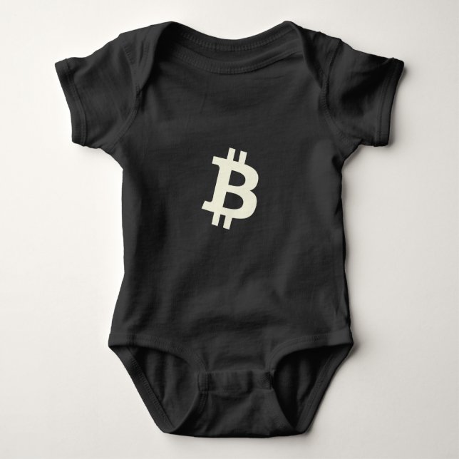 Bitcoin Standard ₿ Baby Strampler (Vorderseite)