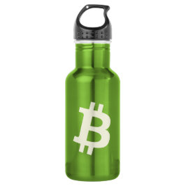 Bitcoin-Standard ₿ (Grün) Edelstahlflasche