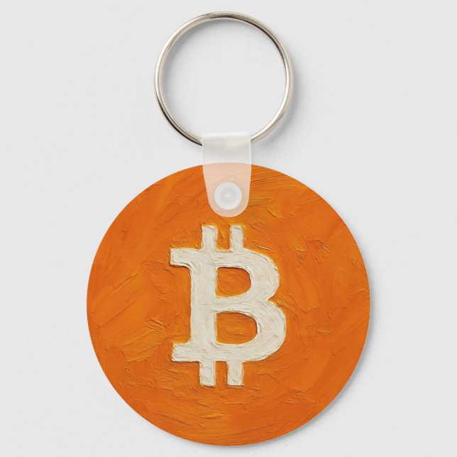 Bitcoin-Standard (Öl, Stil: 1) Schlüsselanhänger (Vorderseite)