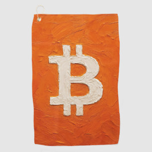 Bitcoin-Standard (Öl, Stil: 2) Golfhandtuch