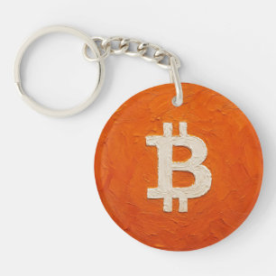 Bitcoin-Standard (Öl, Stil: 2) Schlüsselanhänger